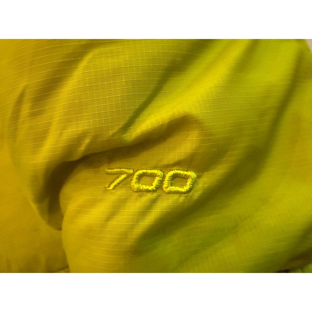 The North Face Nuptse 700 Down Puffer Jacket Men XL Neon yellow Black C759 retro - Picture 3 of 16
